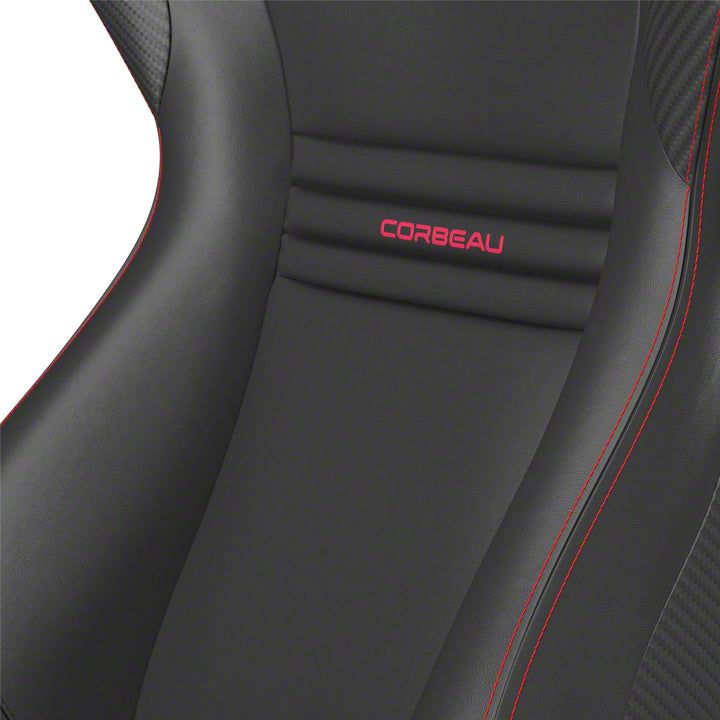 Corbeau Ecklers Sportline Evolution X Racing Seat; Red Stitch
