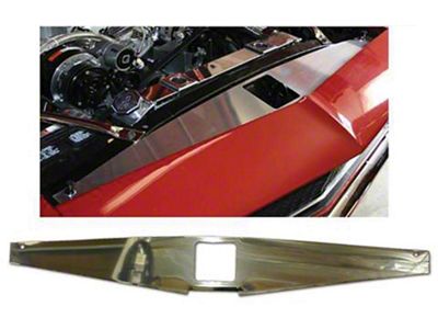 Camaro Core Support Filler Panel, Polished Aluminum, 1967-1969