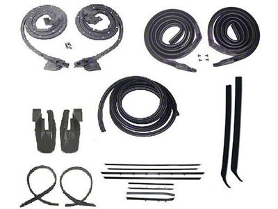 Camaro Coupe Body Weatherstrip Kit, With Reproduction Window Felt, For Cars With Standard Or Deluxe Interior, 1967