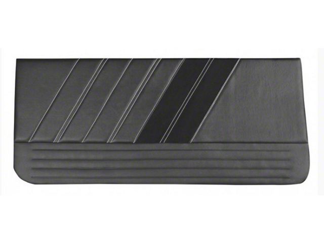 Camaro Coupe or Convertible Sport R Series Door Panels, 1 Pair Blk/Blk/Blu 1967