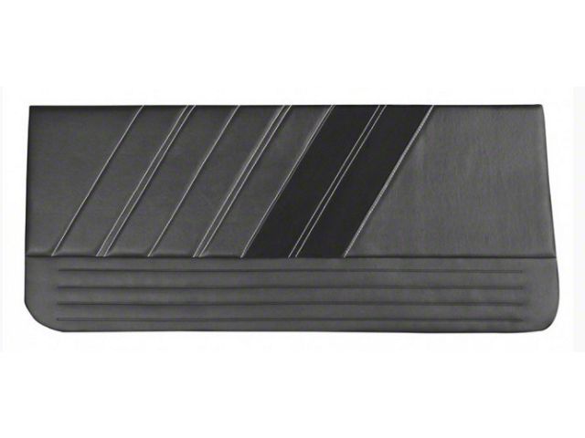 Camaro Coupe or Convertible Sport R Series Door Panels, 1 Pair Blk/Blk/Or 1967