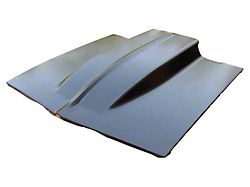 Camaro Cowl Induction Hood, 4, Square Corners, Steel, 1967-1969