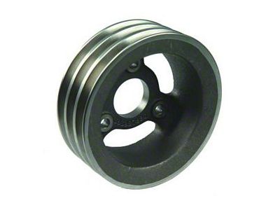 Camaro Crankshaft Pulley, 396/375hp, Three Groove, Cast Iron, For Cars With Power Steering, 1967-1968