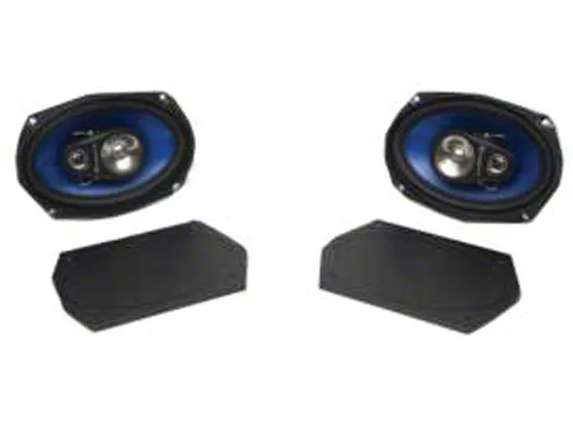 Custom Autosound 6x9-Inch 3-Way Speakers (Universal; Some Adaptation May Be Required)