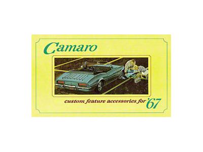 Camaro Custom Feature Accessories Booklet, 1967