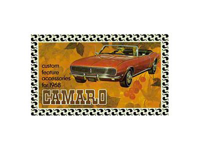 Camaro Custom Feature Accessories Booklet, 1968