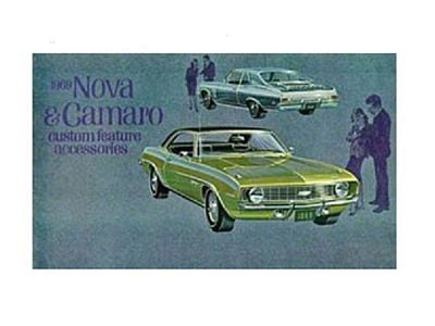 Camaro Custom Feature Accessories Booklet, 1969