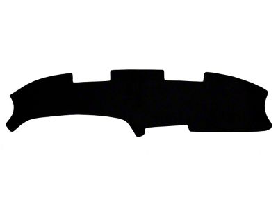 Custom Fit Dash Cover; Brushed Suede Black (70-78 Camaro w/ A/C)