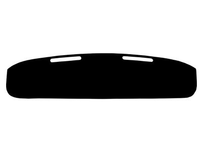 Custom Fit Dash Cover; Brushed Suede Black (1968 Camaro)