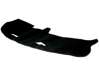 Camaro Dash Mat Cover, For Cars With Air Conditioning, Black, 1976-1978