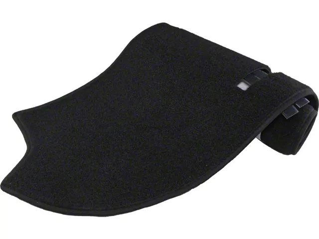 Camaro Dash Mat, For Cars With Air Conditioning, Black, 1970-1975