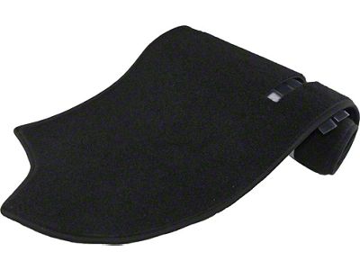 Camaro Dash Mat, For Cars With Air Conditioning, Black, 1970-1975