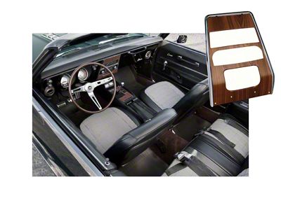 Dash Panel,Center,Deluxe Woodgrain,Cars w/o A/C,1968