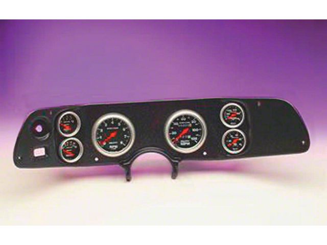 1970-1978 Camaro Dash Panel, With 6 AutoMeter Sport Comp II Gauges, Black