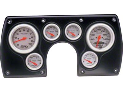 Camaro Dash Panel, With 6 AutoMeter Ultra Lite Gauges, Black, 1982-1989