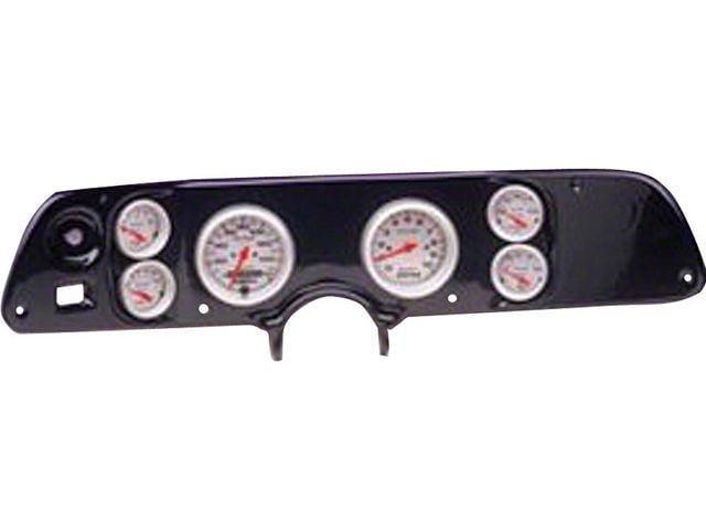 Camaro Dash Panel, With 6 AutoMeter Ultra Lite Gauges, Carbon Fiber, 1970-1978