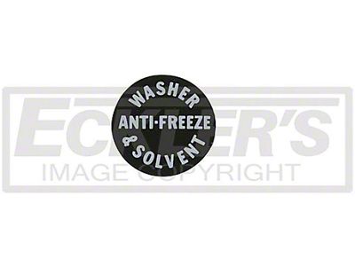 Camaro Decal, Windshield Washer Cap, Optikleen, 1959-1967