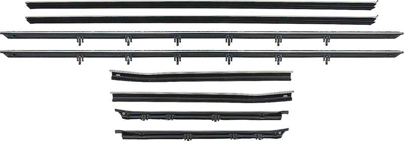 OPR Ecklers Camaro Weatherstrip Channels Hard Top 4 Pieces OPR Ecklers Camaro Weatherstrip Channels Hard Top 4 Pieces