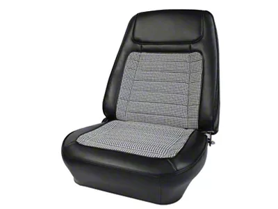 Deluxe OEM Reclining Bucket Seats with Houndstooth Inserts (1968 Camaro)