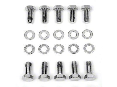 Camaro Differential Cover Bolt Set, 10 Bolt, Chrome, 1967-1969