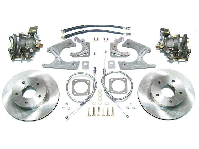 Camaro Rear Disc Brake Conversion Kit, For Cars With 10 Or 12 Bolt Differential & Without Staggered Shocks, 1967-1969