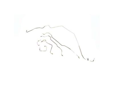 Camaro Disc Brake Line Set, Four Wheel, Standard Fittings, Stainless Steel 1990-1992