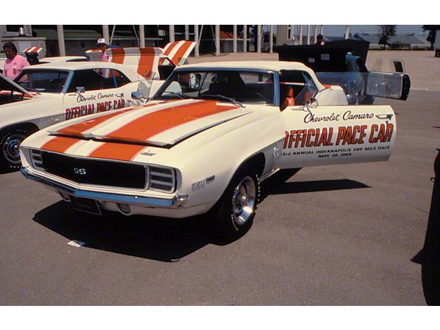 Camaro Door Decals, Indy 500 Pace Car, 1969