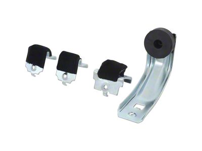 Door Glass Stabilizer Set; 4-Pieces (70-75 Camaro)
