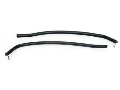 Camaro Door Jamb Windlace, Black, 1968-1969