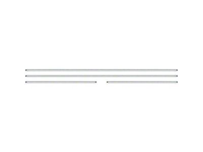 Door Panel Molding Set; 4-Piece (1969 Camaro Coupe)