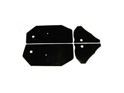 Camaro Door & Rear Side Panel Watershield Set, Coupe, 1968-1969