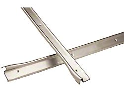 Camaro Door Sill Plates, Brushed Aluminum Look, ABS, 1967-1969