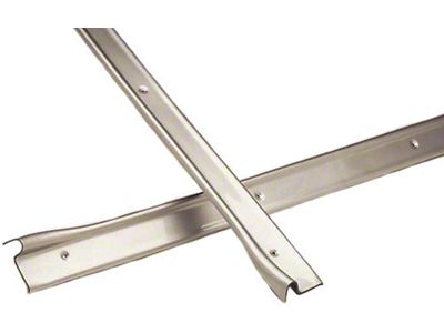 Camaro Door Sill Plates, Brushed Aluminum Look, ABS, 1967-1969