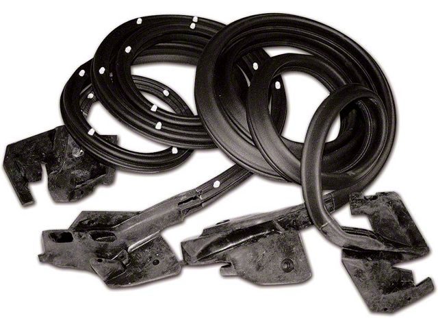 Camaro Door Weatherstrip, With Molded Ends, 1968-1969