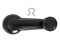 Door Window Crank; Black (82-92 Camaro)