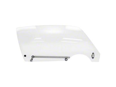 Door Window Glass Assembly; Clear; Driver Side (70-74 Camaro)