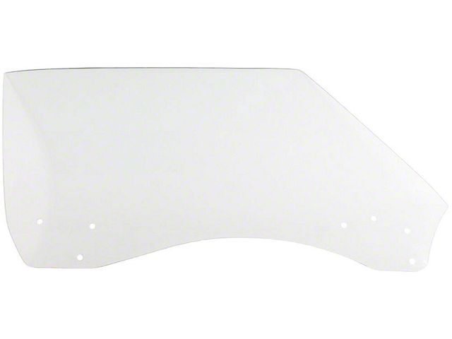 Camaro Door Window Glass, Clear, Coupe & Convertible, Right, 1968-1969