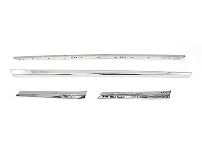 Camaro Door Window Reveal Molding Set, Coupe, 1968