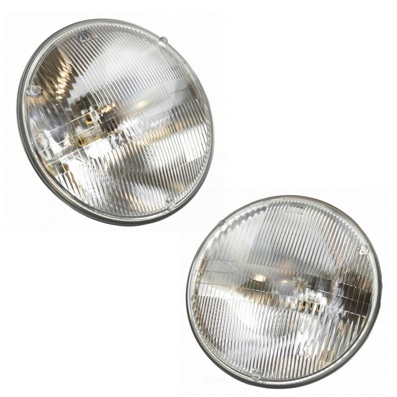 Ecklers Camaro Headlight, 7 Inch Round White Diamond With