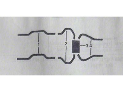 Stainless Steel Dual Exhaust System with Stock Muffler, Resonators and Universal Clamp/Hanger Kit (1967 350 V8 Camaro)
