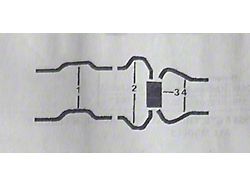 Stainless Steel Dual Exhaust System with Stock Muffler and Resonators (1967 396 V8 Camaro)