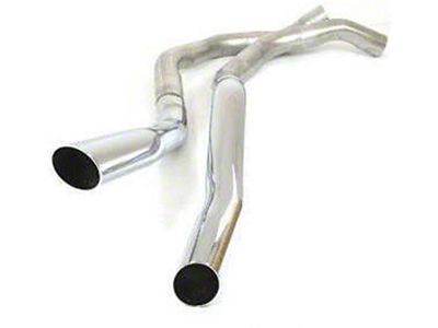 Tailpipes, Polished Chrome Tips, Standard Exhaust, 69