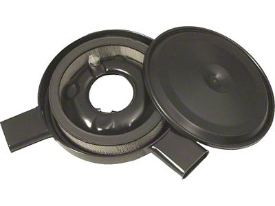 Camaro Dual Snorkel Air Cleaner, With Black Lid, 1970-1972