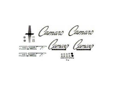 Emblem Kit,Cars w/Std Trim Non-Rally Sport & 327ci,1968