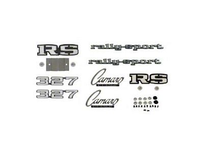 Camaro Emblem Kit, For Rally Sport RS With 327ci, 1969