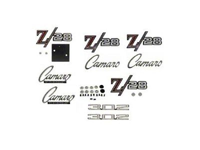 Emblem Kit,For Z28 With Cowl Induction Hood,1969 (Z/28 Coupe)