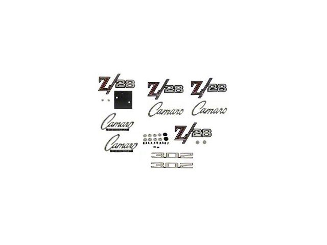 Emblem Kit,For Z28 With Cowl Induction Hood,1969 (Z28 Coupe)