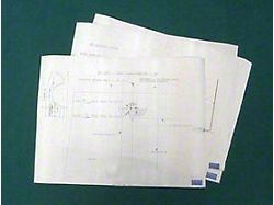 Camaro Emblem Template Set, For Cars With Standard Trim Non-Rally Sport & 327ci, 1967