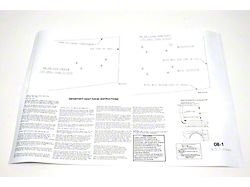 Emblem Template Set, For Cars With Standard Trim Non-Rally Sport & 327ci (1968 Camaro)