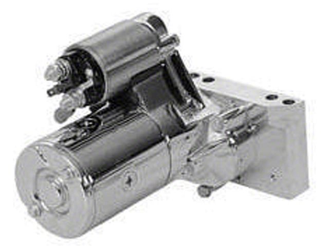 Camaro Engine Starter, Gear Reduction, Straight Bolt Pattern, Chrome, 1970-1981